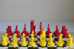Clarence's 3D printed machine chess set