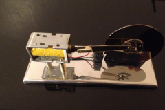 solenoid engine, built using components from junked electronics